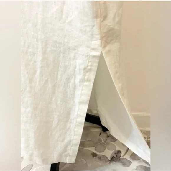 Soft Surroundings Kavala 100% Linen Size L White/Cream Dress - Picture 7 of 12